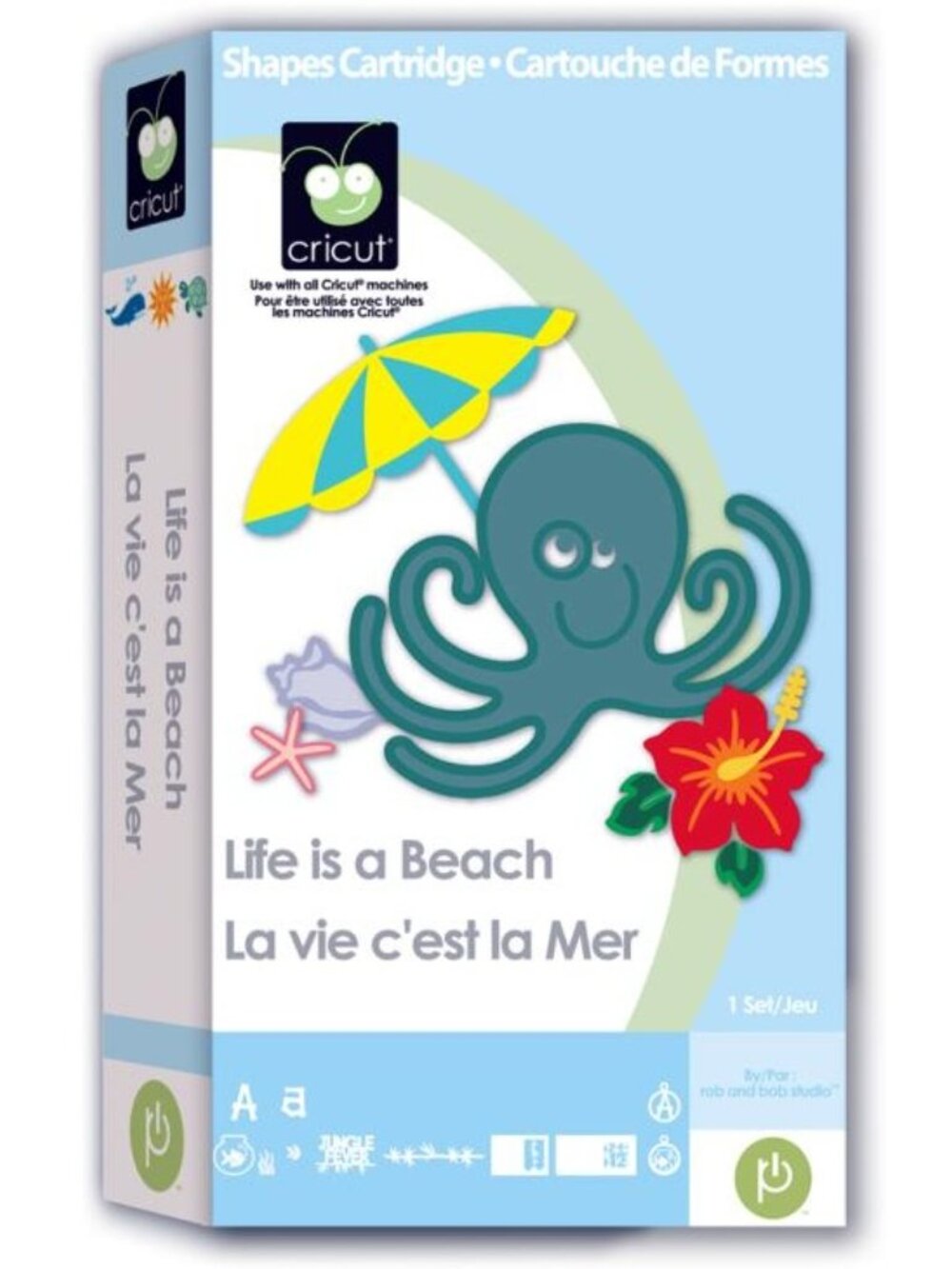 3/$77❤️sealed 2009 Cricut LIFE IS A BEACH Shapes Cartridge Provo Craft 29-0707